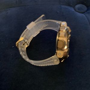 G-Shock Ana Digi Clear Resin Band Shock Resistant Watch